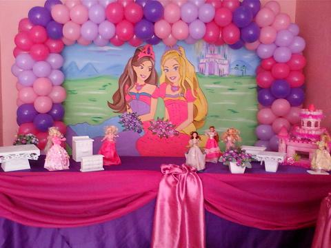 Decoração de Festa Infantil Barbie: Fotos, Castelo do Diamante e Segredo das Fadas